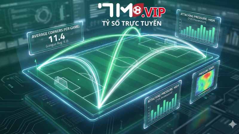 Thống kê phạt góc giúp người chơi nhận diện kèo ngách thơm.