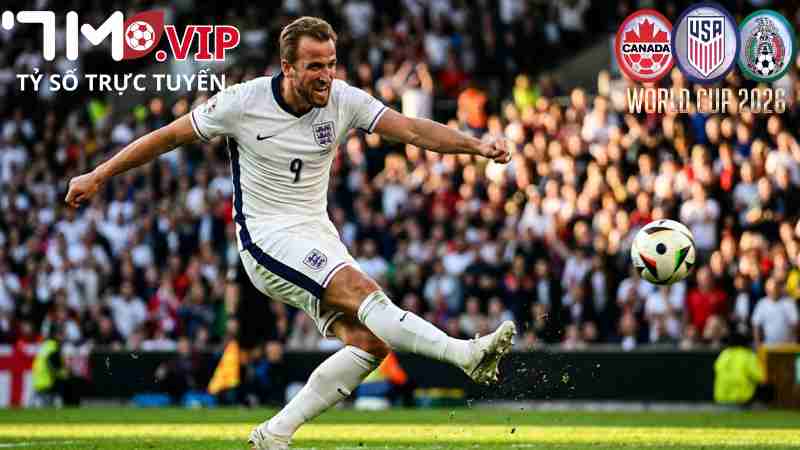 Harry Kane dẫn dắt hàng công tuyển Anh tại World Cup.